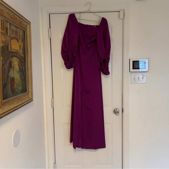 NWT Sachin & Babi Bryant Gown Dress Sparkling Wine Size 0 with Slit - Picture 6 of 16